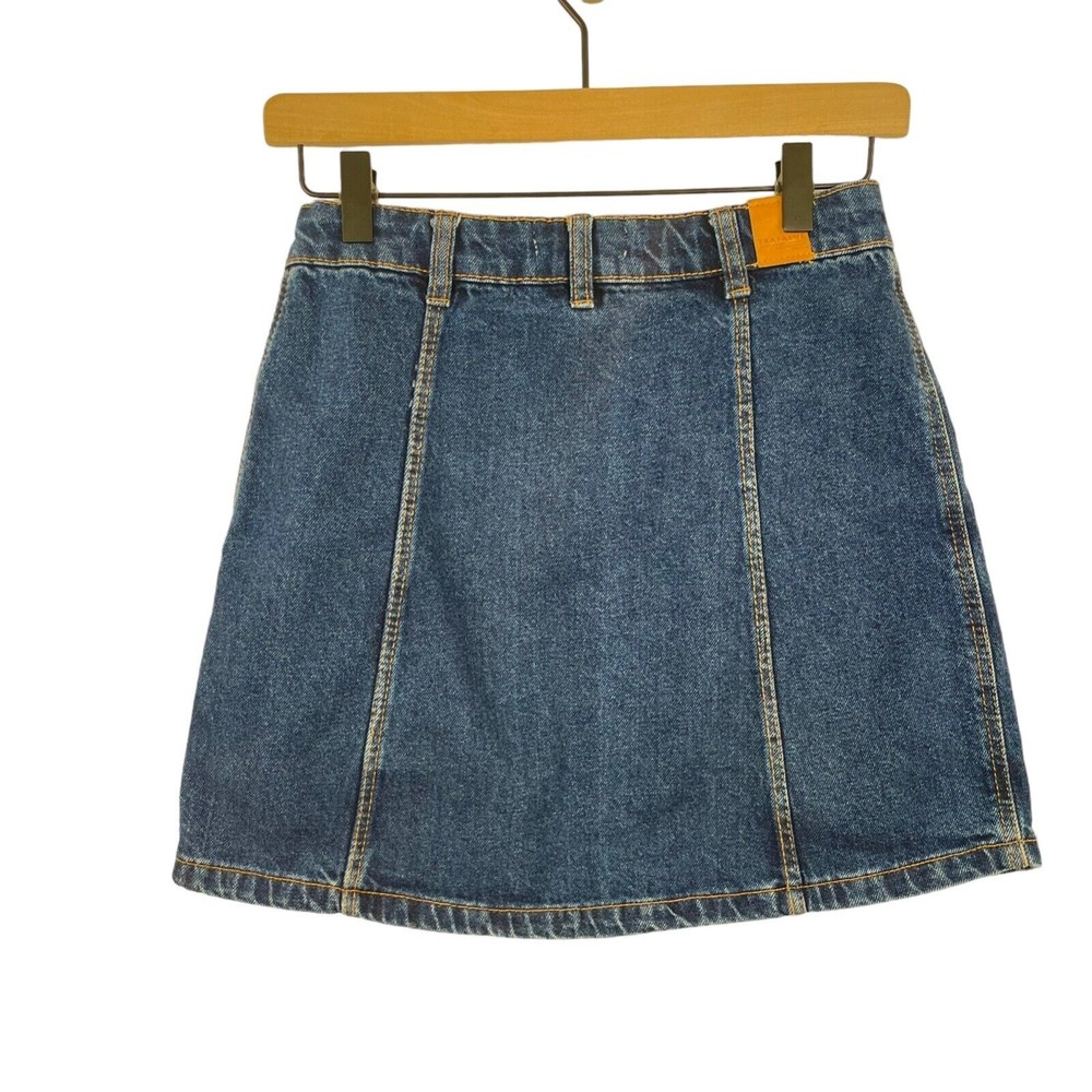 Zara Authentic Denim by TRF Womens Mini Skirt Blue SZ 6 - Picture 2 of 2